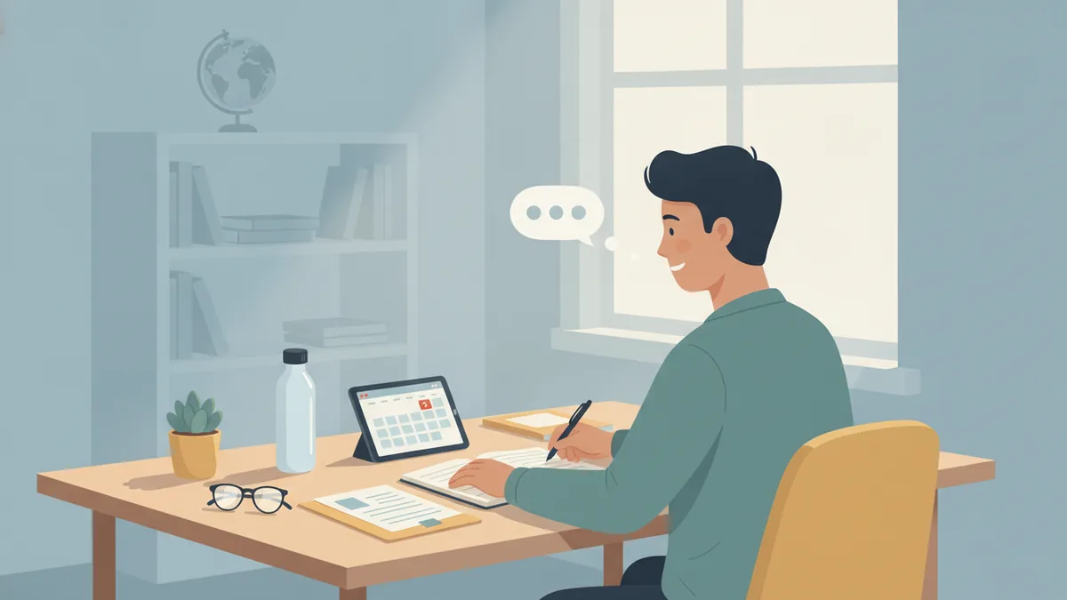 Ilustração editorial sobre como se preparar para a primeira consulta