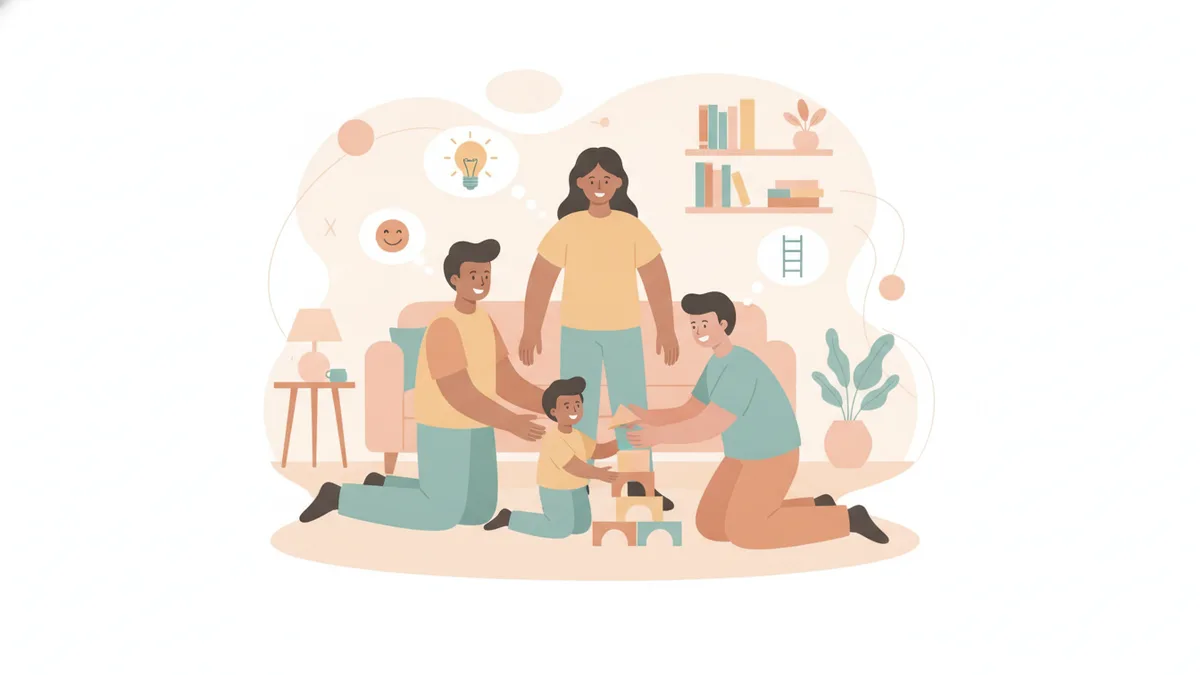 Ilustração editorial sobre como funciona a Terapia ABA