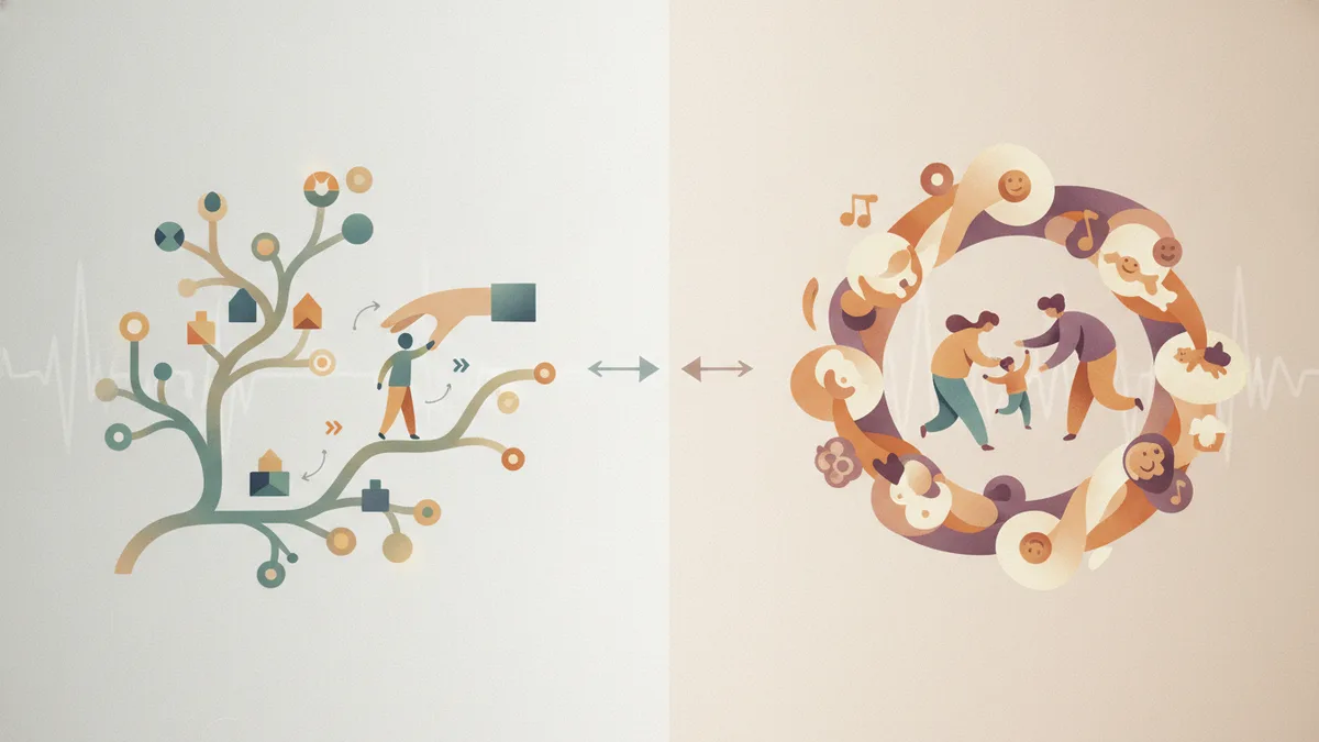 Ilustração editorial sobre Modelo Denver e DIR/Floortime