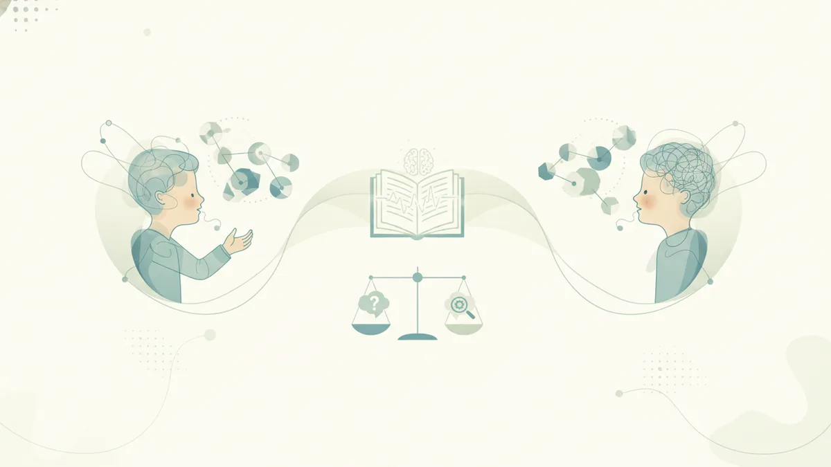 Ilustração editorial sobre avaliação neuropsicológica